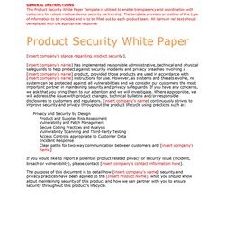 Preeminent Best White Paper Templates Ms Word Template