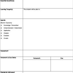 Sterling Lesson Plan Template