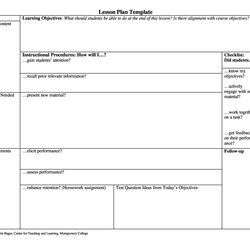 Fine Free Lesson Plan Templates Common Core Preschool Weekly Template