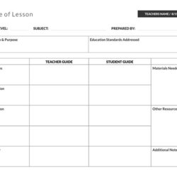Exceptional Lesson Plans Plan Templates Template Free Blank Printable Pages Examples Amp Teacher