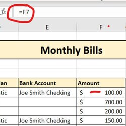 High Quality Excel Monthly Bills Template
