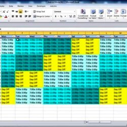 Swell On Call Schedule Template Excel Sample Templates