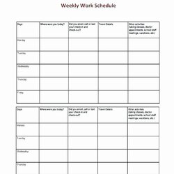 Fine On Call Schedule Template Excel Unique