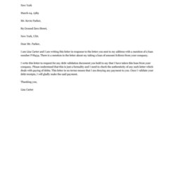 Outstanding Free Debt Validation Letter Templates Samples