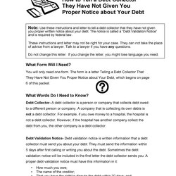 Fine Free Debt Validation Letter Samples Templates
