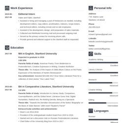 Peerless Student Resume Examples Templates For All Students Template Vibes