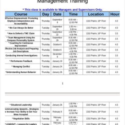 The Highest Quality Template Employee Training Schedule Free Word Staff Plan Excel Calendar Format Templates