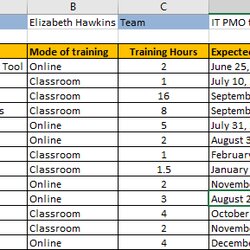 Employee Training Plan Excel Template Download Free Project Matrix Staff Sample Schedule Templates Google