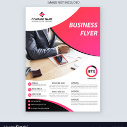 Brilliant Creative Professional Business Flyer Template Vector Image