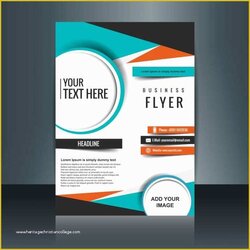 Peerless Custom Flyer Templates Free Of Business Template With Geometric Vector Shapes Flyers Event Printing