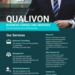Eminent Teal Consulting Services Business Flyer Flyers