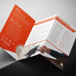 Wonderful Free Corporate Fold Brochure Template Vol In Vector Description Item Layout Folded