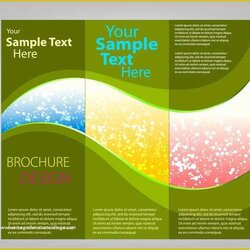 Superb Free Pamphlet Template Of Word Fold Blank Brochure Templates Booklet Vector Folder Brochures Business