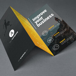 Matchless Fold Brochure Template Templates Flyer Creative Brochures Catching Banner Eye
