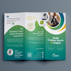 Hypnosis Professional Fold Brochure Template Inside Brochures Leaflet Pamphlet Folded