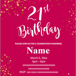 Brilliant Download Blank Birthday Invitation Templates Free Printable Invitations