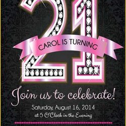 Smashing Birthday Invitation Templates Free Printable Of Invites Invitations Pink Diamond