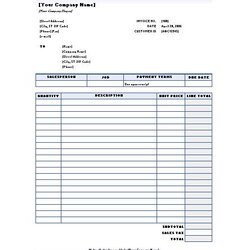 Download Free Excel Invoice Templates Template Invoices Service Format Simple Blue Word Gradient Type