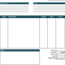 High Quality Free Sample Invoice Format In Excel Templates