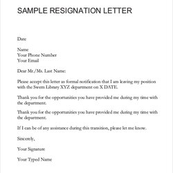 Great Free Resignation Letter Samples In Ms Word Sample Template Templates Letters Employee Wm Libraries