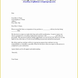 Legit Resignation Letter Template Free Download Of Awesome Sample Word