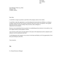 Tremendous Resignation Letter Word Doc Sample Format Professional Example Template Write Simple Samples