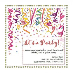 Splendid Word Templates Party Invitations Free Printable