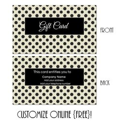 Marvelous Gift Card Template Certificate Templates Cards Printable