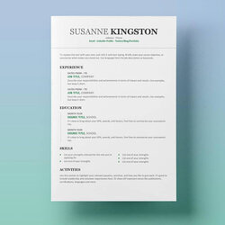 Microsoft Word Resumes Templates Best Template Ideas Resume For Free Download In