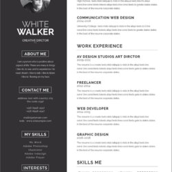 Word Resume Templates With Free Download Microsoft New