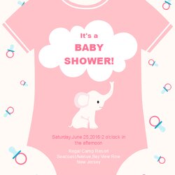 Baby Shower Invitation Free Template Invitations Templates Printable Card Girl Invites Choose Board