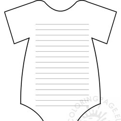 Baby Shower Invitations Template Coloring Page