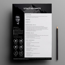 Excellent Free Resume Template