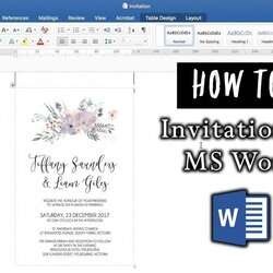 How To Make An Invitation In Microsoft Word Wedding Invitations Wording Proportions