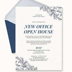Preeminent Office Invitation Templates Word Template Invitations Party Google Opening Card Sample Invite