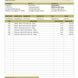 Free Purchase Order Templates In Word Excel