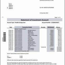 Superb Fake Bank Statements Templates Download New Statement Template