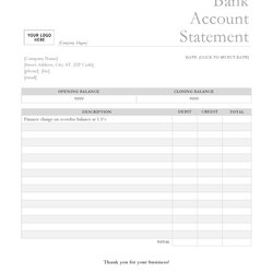 Fake Bank Statement Software Template