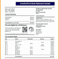 Swell Fake Bank Statement Generator Lovely Fresh Template Sample Business Statements Certificate Financial