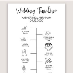 Supreme Wedding Day With Editable Icons