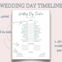 Matchless Wedding Day Template Printable