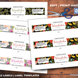 Edit Pint And Cut Sticker Template Editable Label Soap Word Templates Cigar Band Labels Center Ms Microsoft