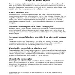 Matchless Nonprofit Business Plan Templates In Google Docs Word Pages Template Simple
