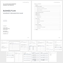 Eminent Non Profit Proposal Template Fill In The Blank Nonprofit Business Plan Word