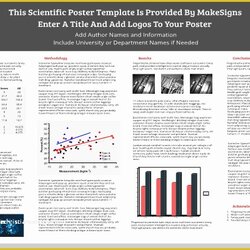 Matchless Scientific Poster Design Templates Free Of Template Presentation Dissertation Example Technical