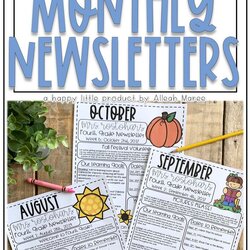 Newsletter Templates Editable Monthly New Teachers Newsletters Breeze Communicating