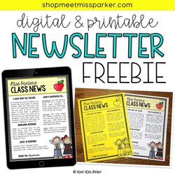Peerless Newsletter Templates Teacher Editable Word School Classroom Template Teachers Newsletters Printable