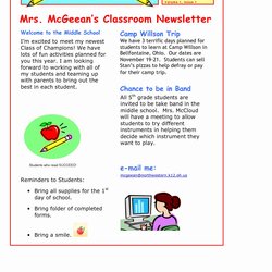 Smashing Free Newsletter Templates For Teachers Fresh Classroom