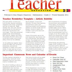 The Highest Standard Free Fantastic Printable Newsletter Templates In Ms Word Template Teacher Staff Teachers