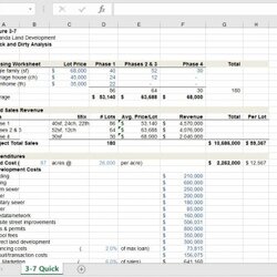 Worthy Excel Real Estate Template